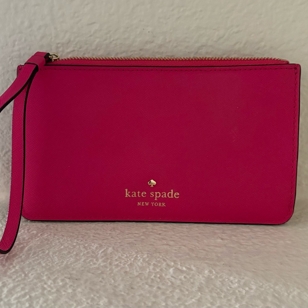 Kate Spade Pink Leather Wristlet